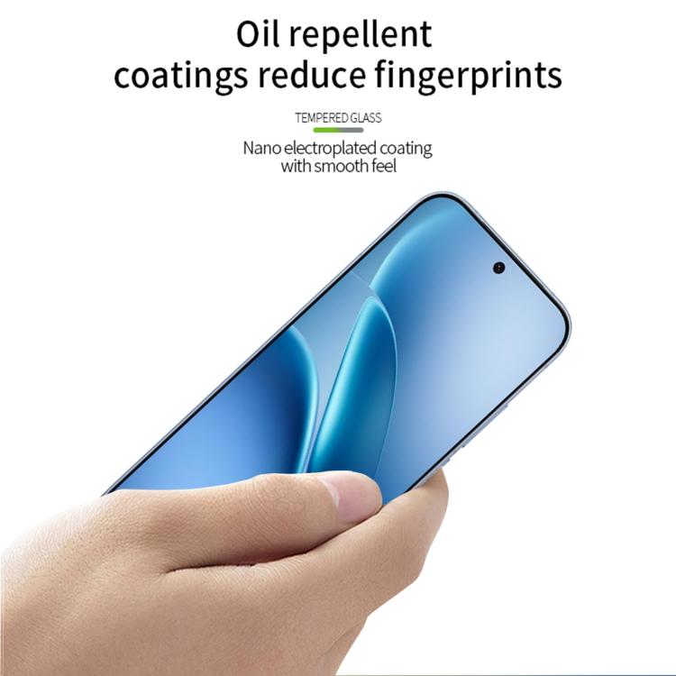 For vivo iQOO Z11 Turbo Unlock PINWUYO 9H 2.5D Full Screen Tempered Glass Film - Black