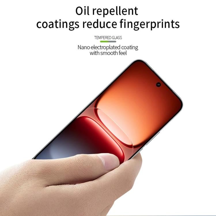 For vivo iQOO15 Unlock PINWUYO 9H 2.5D Full Screen Tempered Glass Film - Black