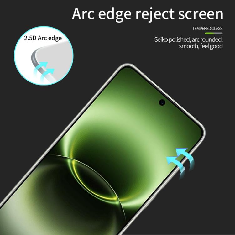 For vivo X300 Ultra Unlock PINWUYO 9H 2.5D Full Screen Tempered Glass Film - Black