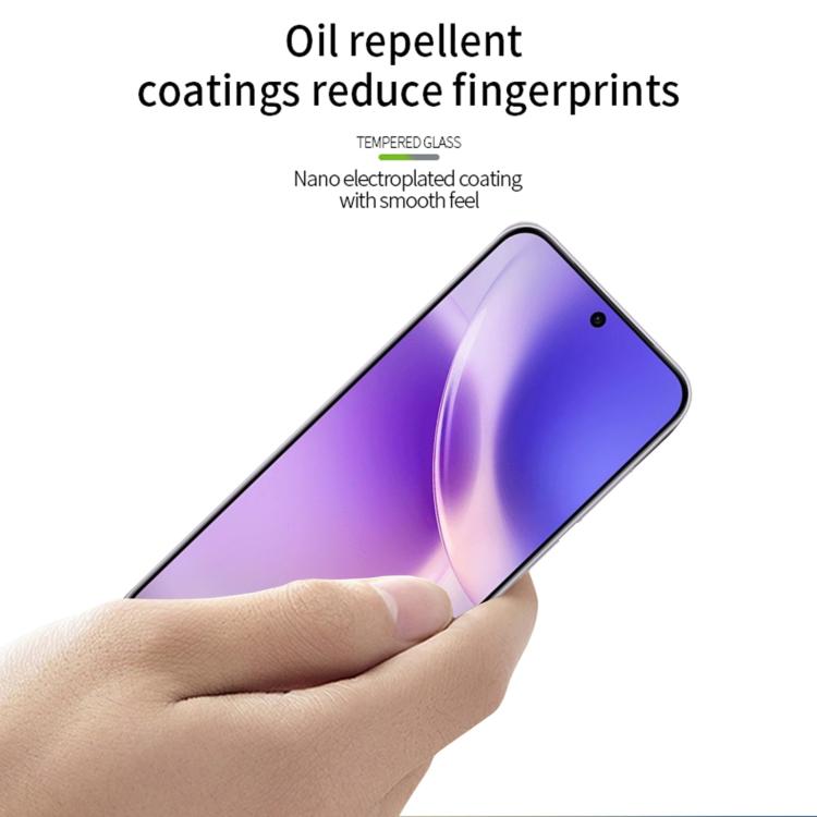 For vivo X300s Unlock PINWUYO 9H 2.5D Full Screen Tempered Glass Film - Black