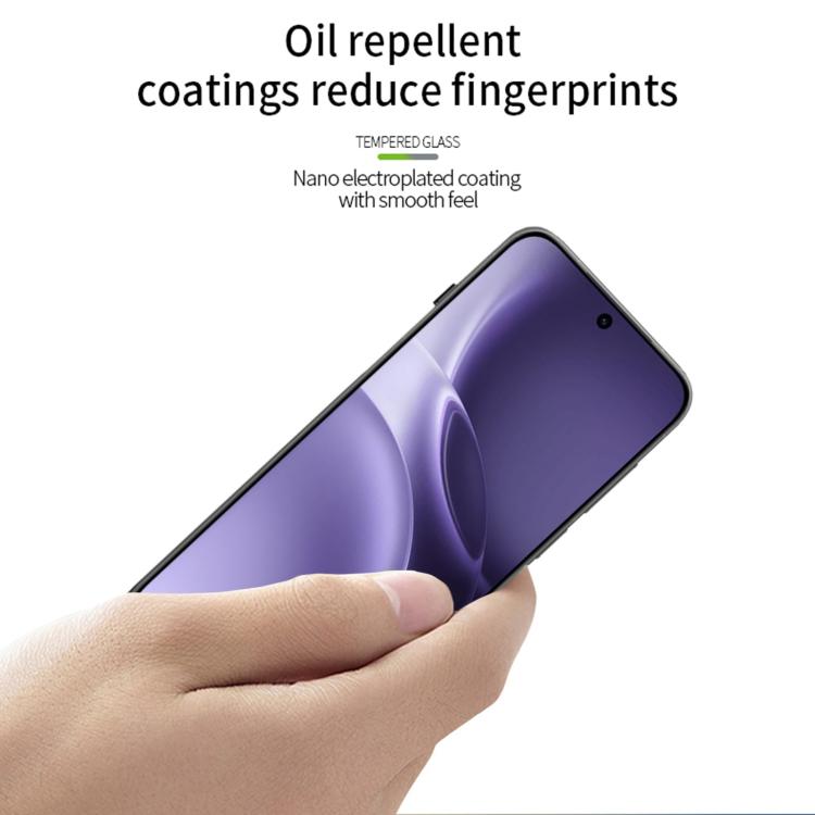 For vivo X300 Pro Unlock PINWUYO 9H 2.5D Full Screen Tempered Glass Film - Black