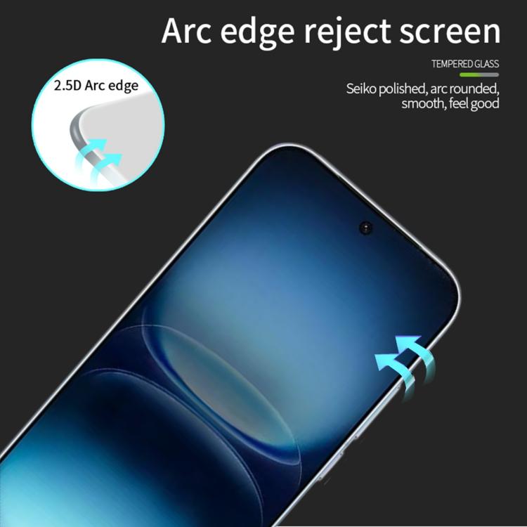 For vivo iQOO 15R 5G PINWUYO 9H 2.5D Full Screen Tempered Glass Film - Black