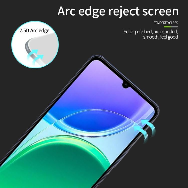 For vivo Y21 5G / Y05 / Y11 5G PINWUYO 9H 2.5D Full Screen Tempered Glass Film - Black