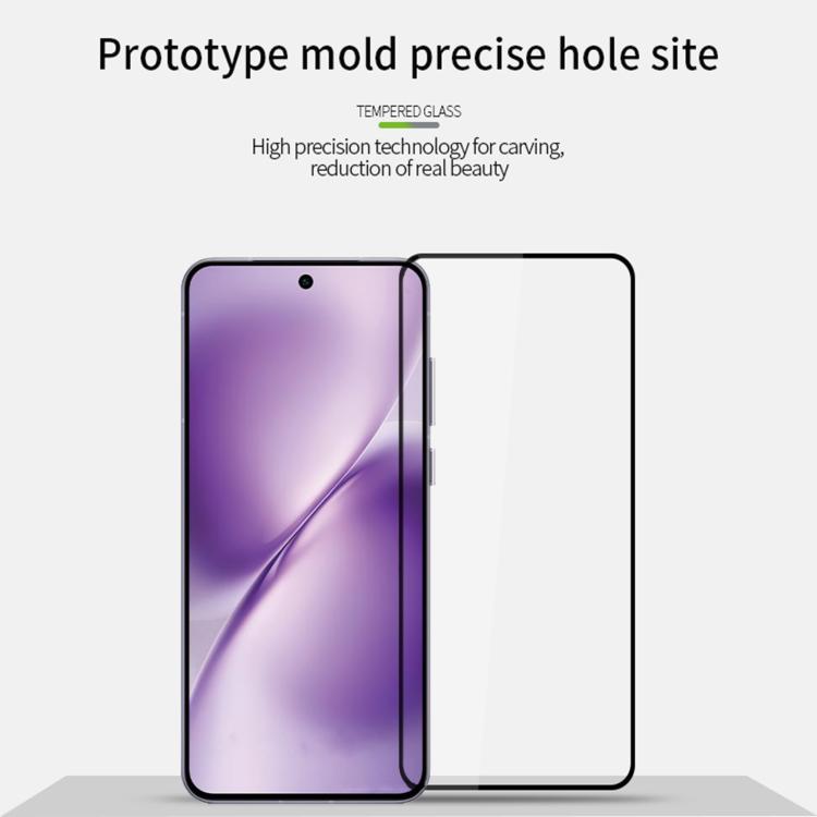 For vivo X200T 5G Unlock PINWUYO 9H 2.5D Full Screen Tempered Glass Film - Black