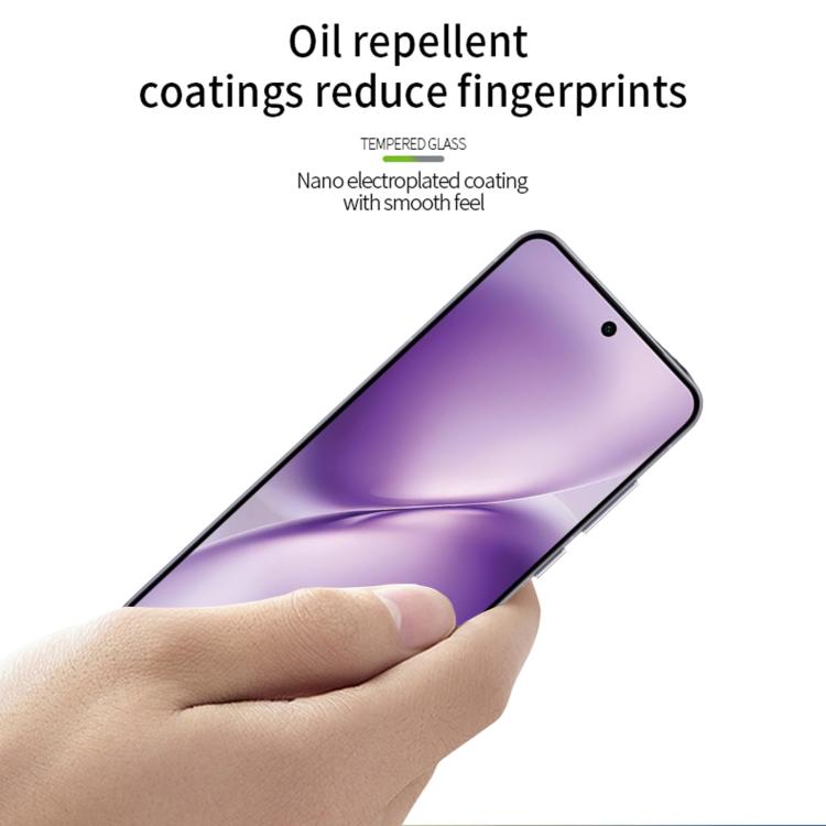 For vivo X200T 5G Unlock PINWUYO 9H 2.5D Full Screen Tempered Glass Film - Black