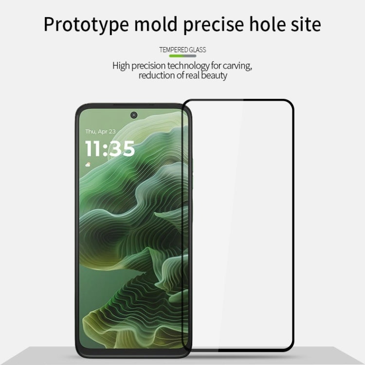 For Motorola Moto G35 PINWUYO 9H 2.5D Full Screen Tempered Glass Film - Black