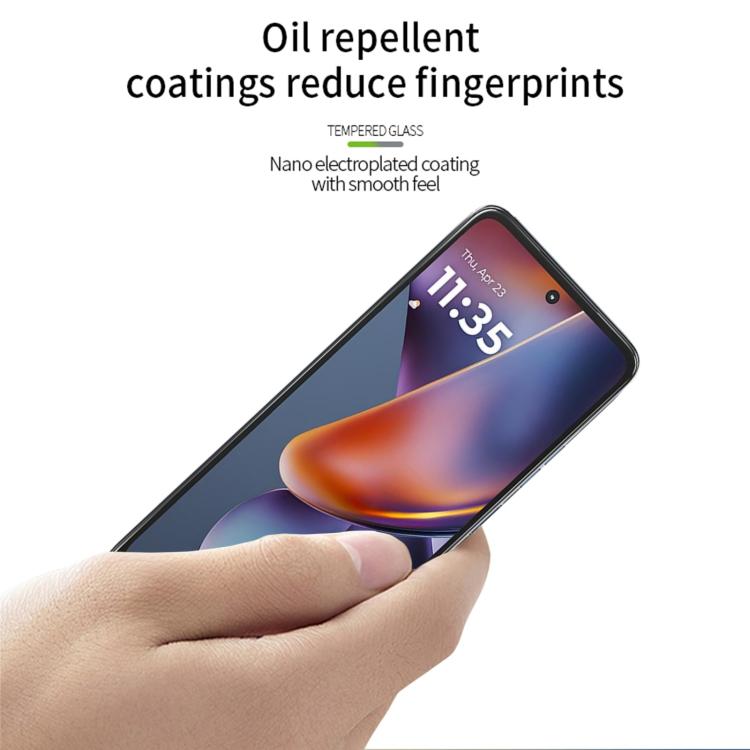 For Motorola Moto G 2025 PINWUYO 9H 2.5D Full Screen Tempered Glass Film - Black