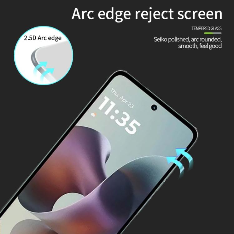 For Motorola Moto G56 PINWUYO 9H 2.5D Full Screen Tempered Glass Film - Black