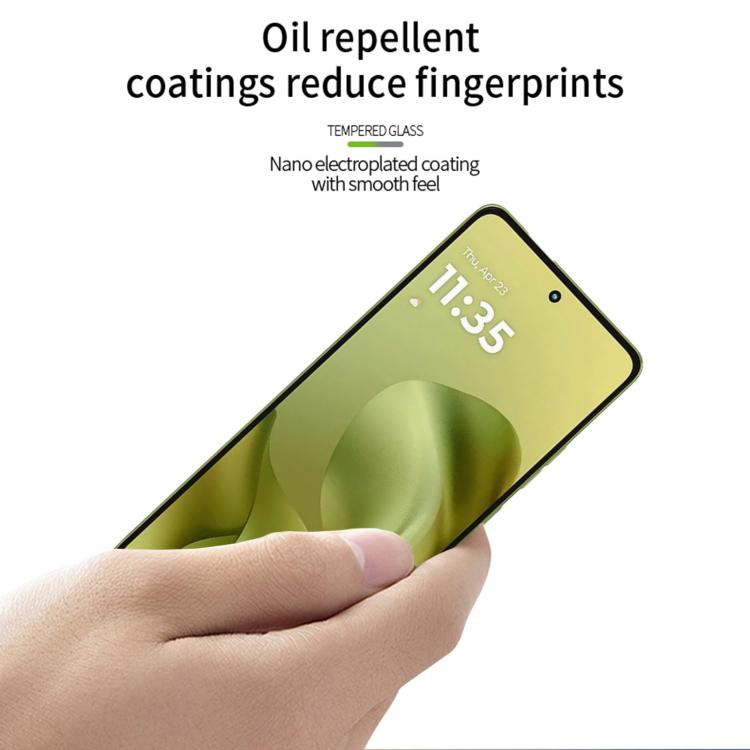 For Motorola Moto G86 / G86 Power PINWUYO 9H 2.5D Full Screen Tempered Glass Film - Black