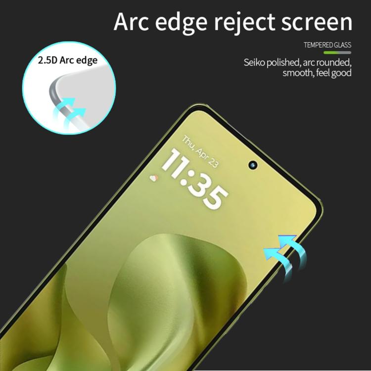 For Motorola Moto G86 / G86 Power PINWUYO 9H 2.5D Full Screen Tempered Glass Film - Black