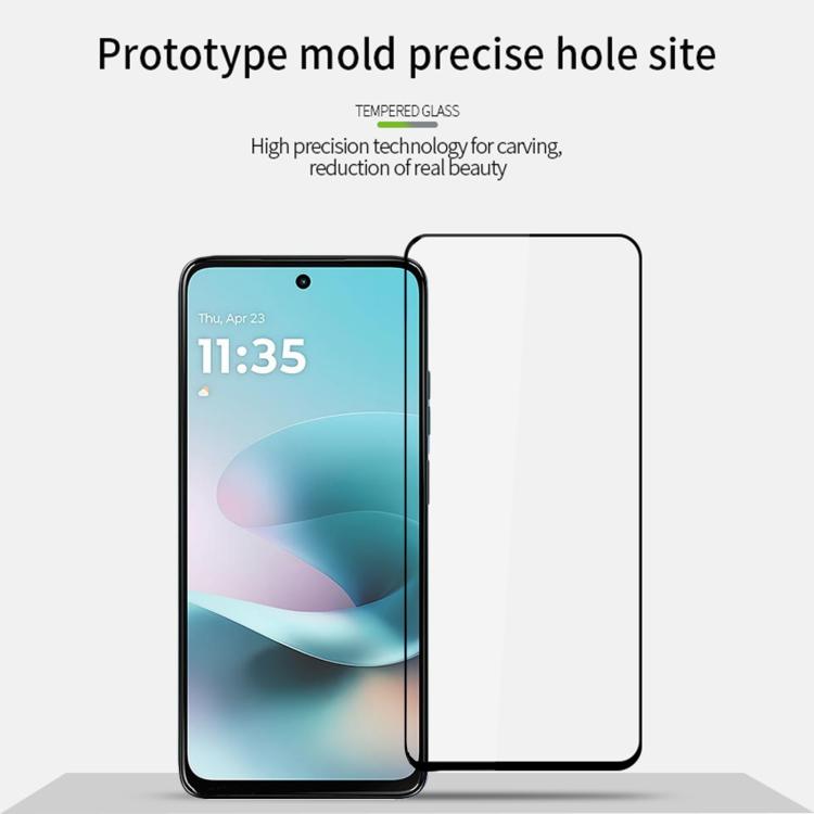 For Motorola Moto G67 Power PINWUYO 9H 2.5D Full Screen Tempered Glass Film - Black