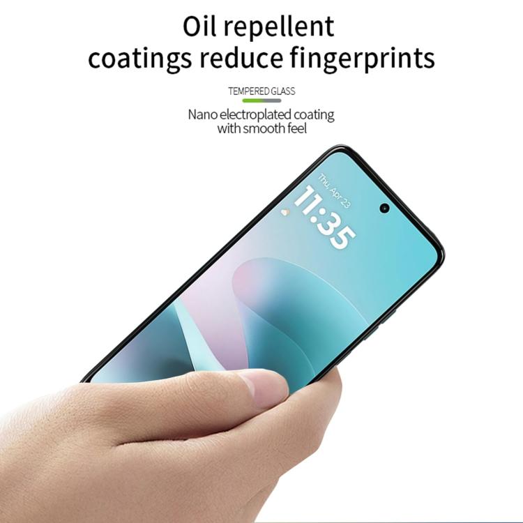 For Motorola Moto G67 Power PINWUYO 9H 2.5D Full Screen Tempered Glass Film - Black