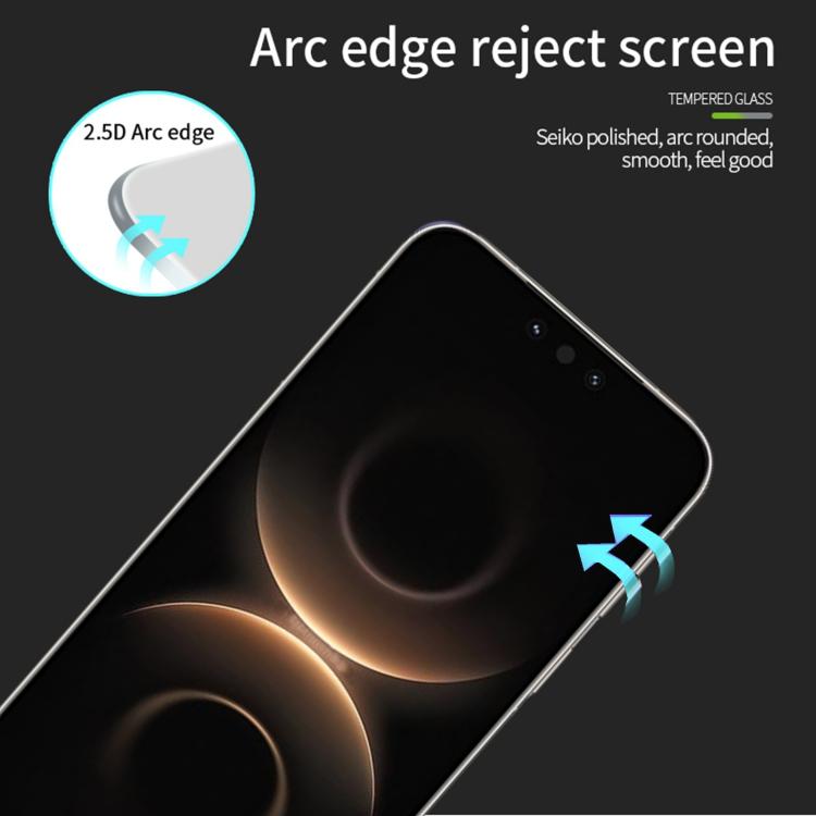 For Huawei Mate 80 / 80 Pro PINWUYO 9H 2.5D Full Screen Tempered Glass Film - Black