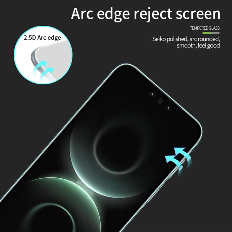 For Huawei Mate 80 Pro Max / 80 RS PINWUYO 9H 2.5D Full Screen Tempered Glass Film - Black