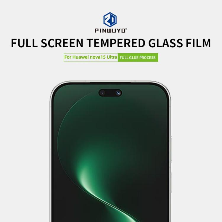 For Huawei nova 15 Ultra PINWUYO 9H 2.5D Full Screen Tempered Glass Film - Black