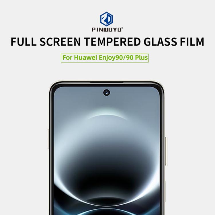 For Huawei Enjoy 90 / 90 Plus 5G PINWUYO 9H 2.5D Full Screen Tempered Glass Film - Black