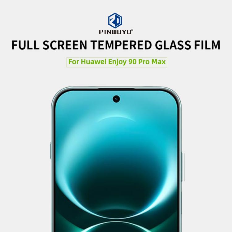 For Huawei Enjoy 90 Pro Max 5G PINWUYO 9H 2.5D Full Screen Tempered Glass Film - Black