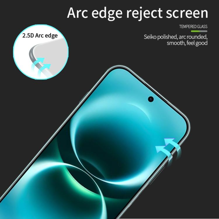 For Huawei Enjoy 90 Pro Max 5G PINWUYO 9H 2.5D Full Screen Tempered Glass Film - Black