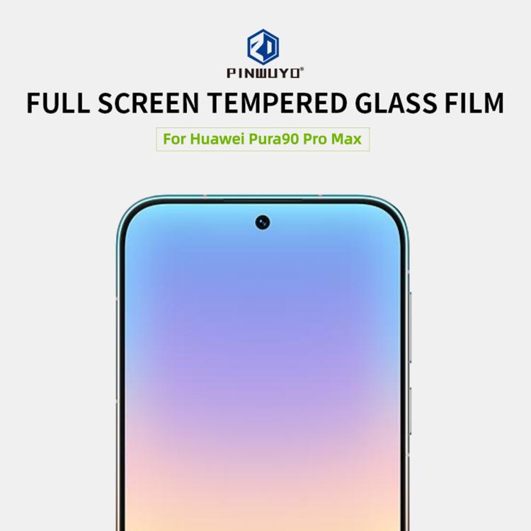 For Huawei Pura 90 Pro Max PINWUYO 9H 2.5D Full Screen Tempered Glass Film - Black