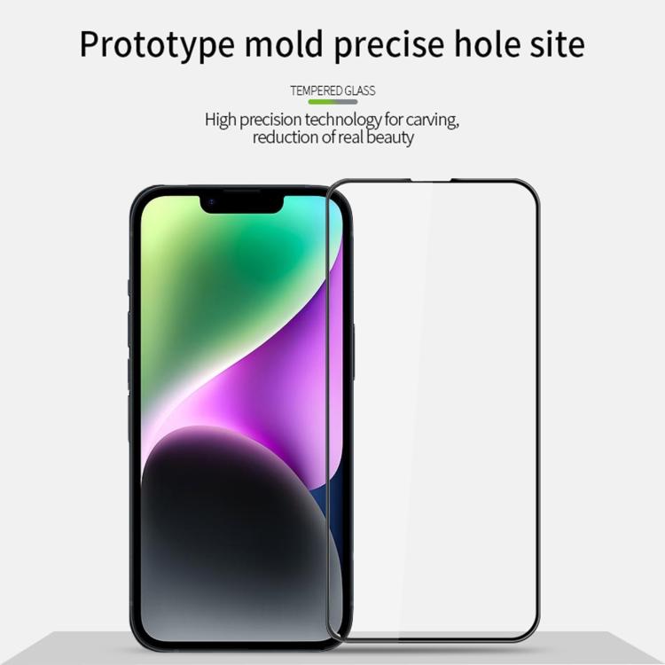 For iPhone 17e / 16e PINWUYO 9H 3D Curved Full Screen Explosion-proof Tempered Glass Film - Black