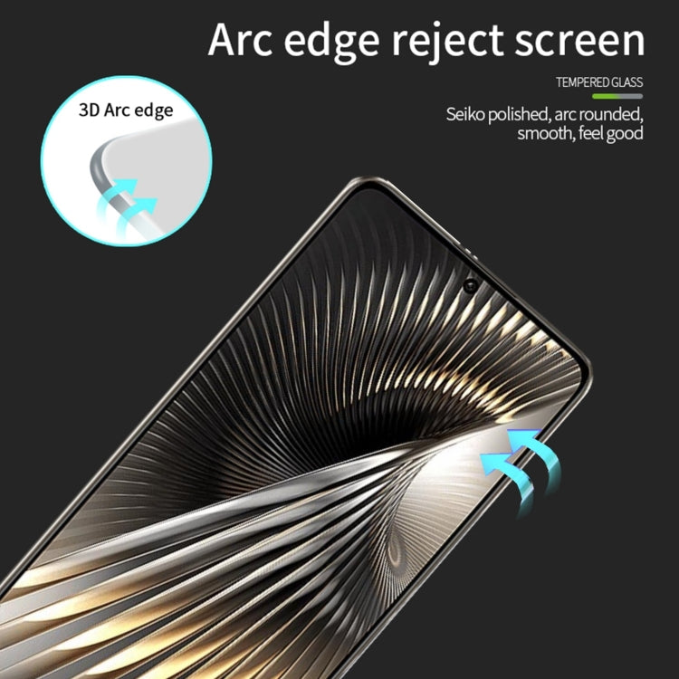For Xiaomi Poco F6 / Redmi Turbo 3 PINWUYO 9H 3D Full Screen Explosion-proof Tempered Glass Film - Black