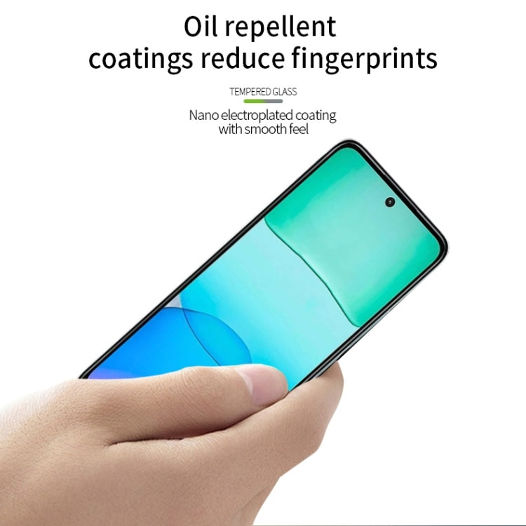 For Xiaomi Redmi 13 PINWUYO 9H 3D Full Screen Explosion-proof Tempered Glass Film - Black