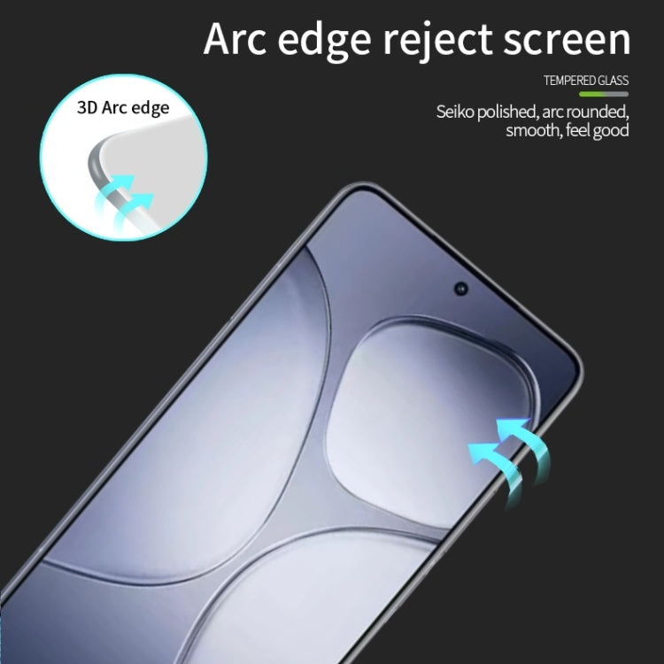 For Xiaomi Redmi K70 Ultra PINWUYO 9H 3D Full Screen Explosion-proof Tempered Glass Film - Black
