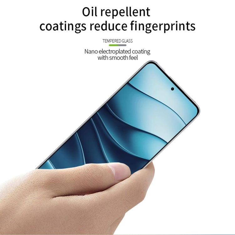 For Xiaomi Redmi Note 14 5G PINWUYO 9H 3D Full Screen Explosion-proof Tempered Glass Film - Black