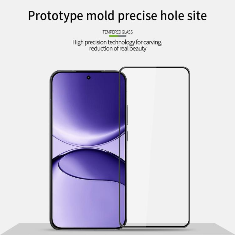 For Redmi Turbo 4 Pro PINWUYO 9H 3D Full Screen Explosion-proof Tempered Glass Film - Black
