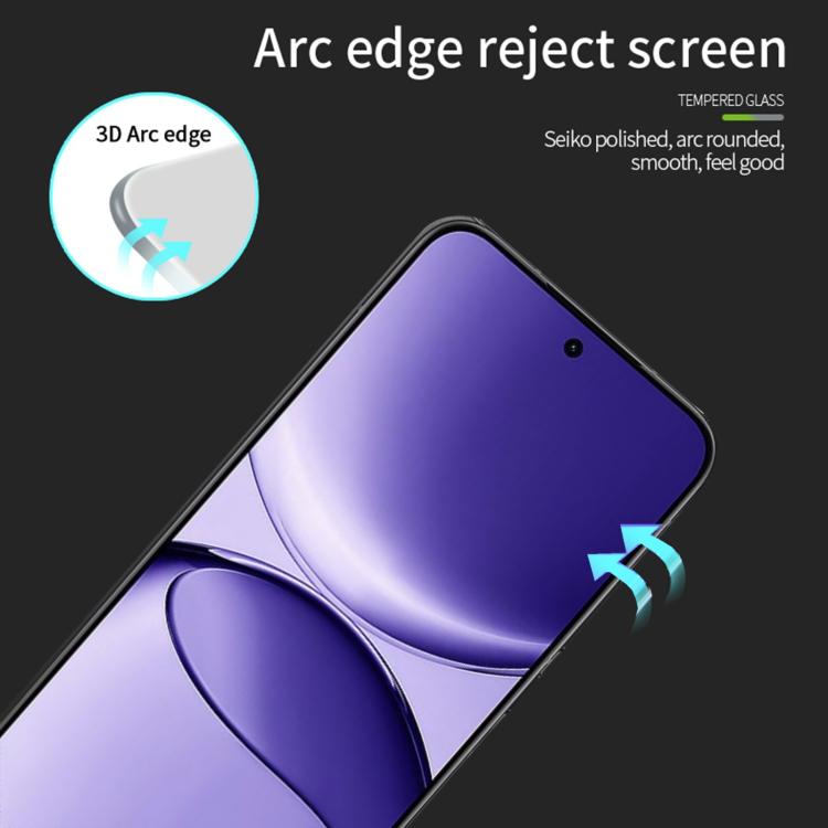 For Redmi Turbo 4 Pro PINWUYO 9H 3D Full Screen Explosion-proof Tempered Glass Film - Black