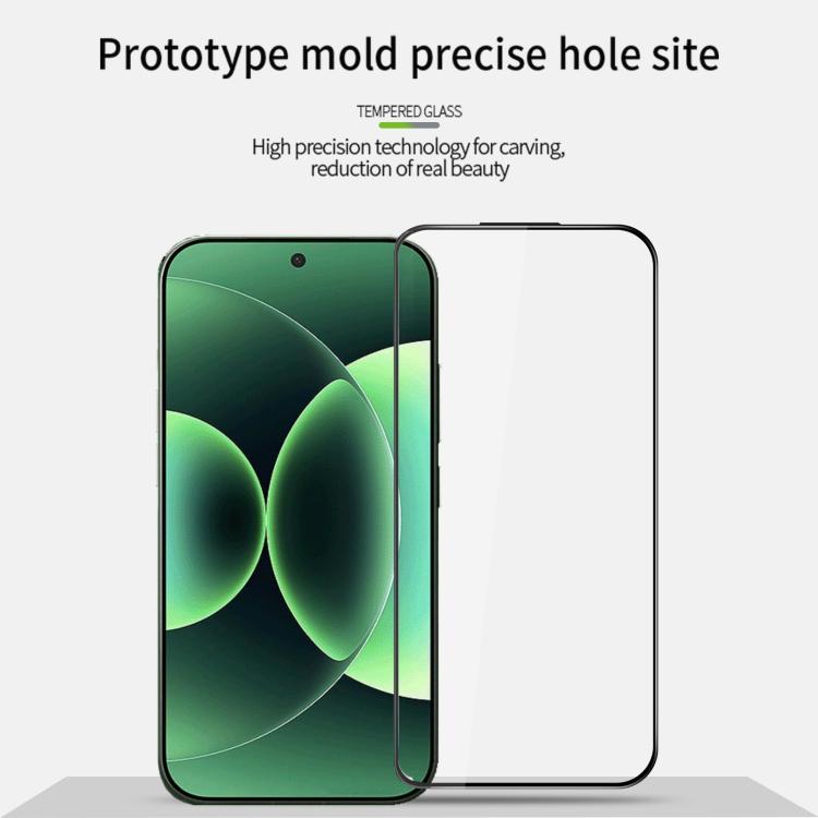 For Xiaomi 17 / 17 Pro Unlock PINWUYO 9H 3D Full Screen Explosion-proof Tempered Glass Film - Black