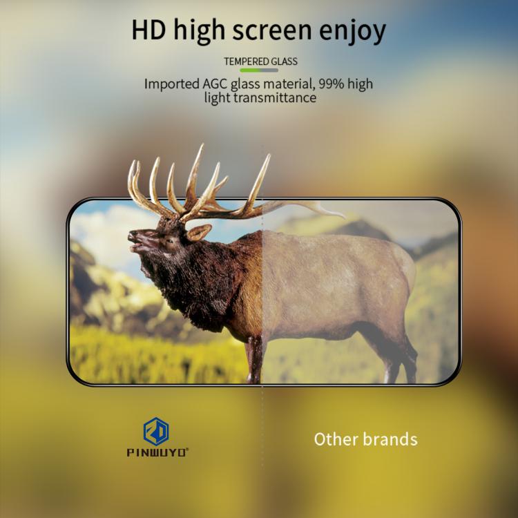 For Xiaomi 17 Pro Max Unlock PINWUYO 9H 3D Full Screen Explosion-proof Tempered Glass Film - Black