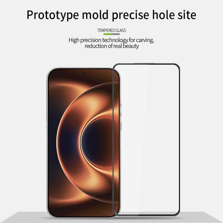 For Xiaomi 17 Ultra Unlock PINWUYO 9H 3D Full Screen Explosion-proof Tempered Glass Film - Black