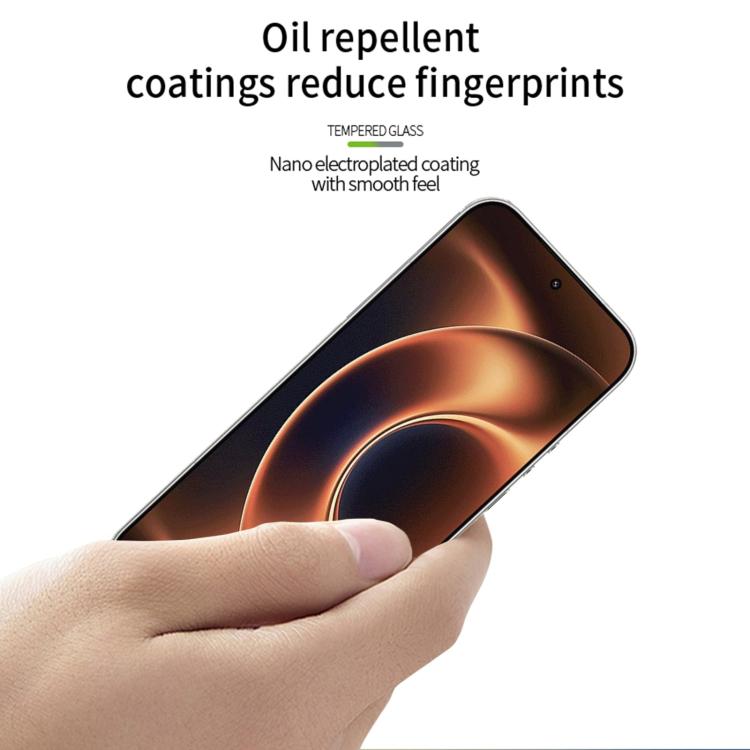 For Xiaomi 17 Ultra Unlock PINWUYO 9H 3D Full Screen Explosion-proof Tempered Glass Film - Black