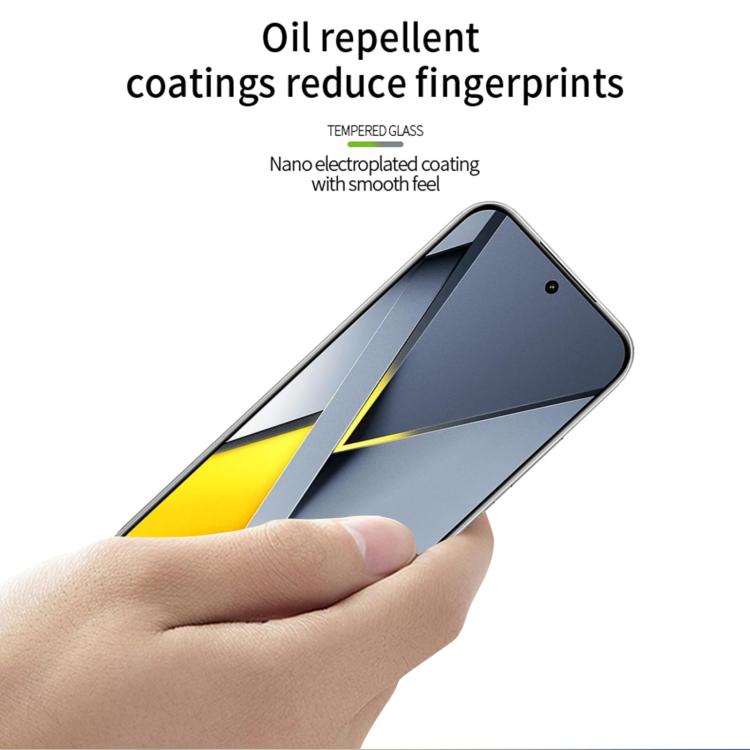 For Xiaomi Poco F8 Pro Unlock PINWUYO 9H 3D Full Screen Explosion-proof Tempered Glass Film - Black