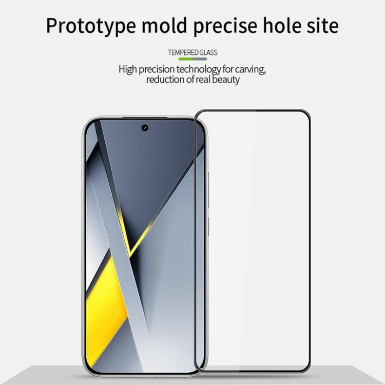 For Xiaomi Poco F8 Ultra Unlock PINWUYO 9H 3D Full Screen Explosion-proof Tempered Glass Film - Black