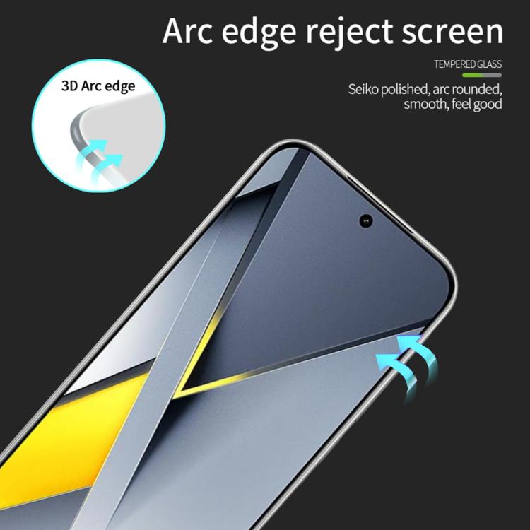 For Xiaomi Poco F8 Ultra Unlock PINWUYO 9H 3D Full Screen Explosion-proof Tempered Glass Film - Black