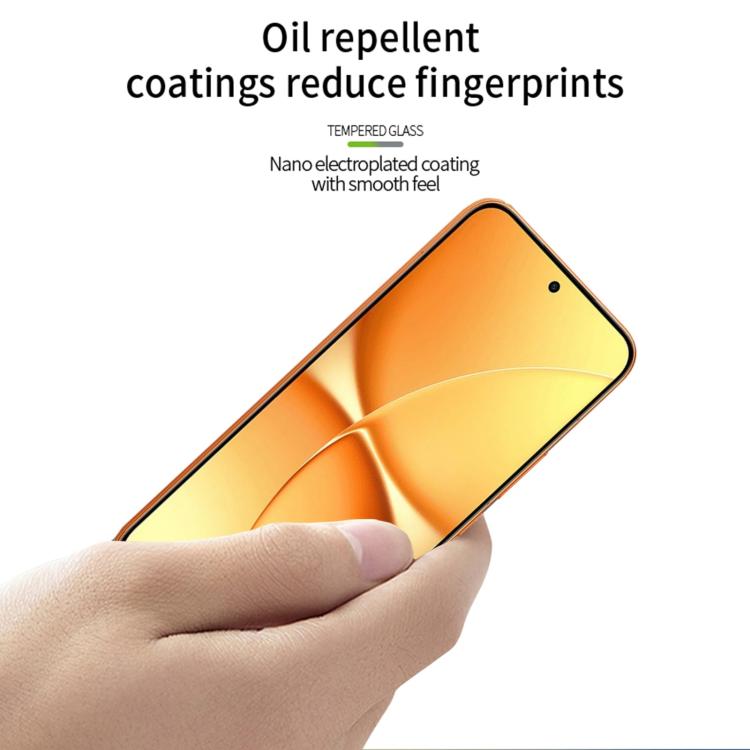 For Redmi Turbo5 Max / Poco X8 Pro Max Unlock PINWUYO 9H 3D Full Screen Explosion-proof Tempered Glass Film - Black