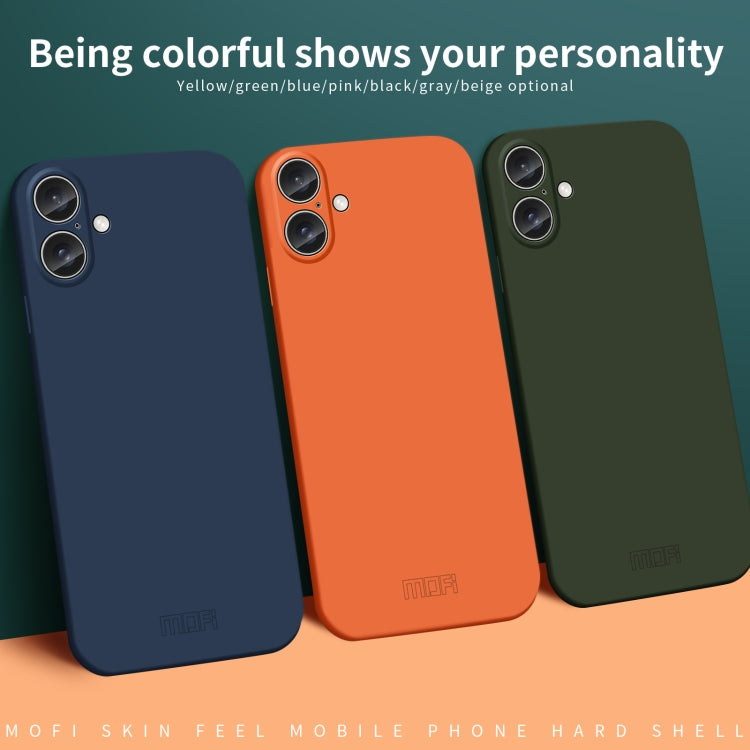 For iPhone 16 MOFI Qin Series Skin Feel All-inclusive PC Phone Case
