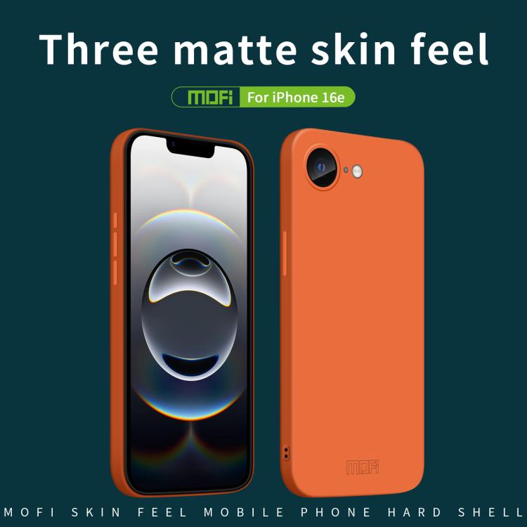 For iPhone 17e / 16e MOFI Qin Series Skin Feel All-inclusive PC Phone Case