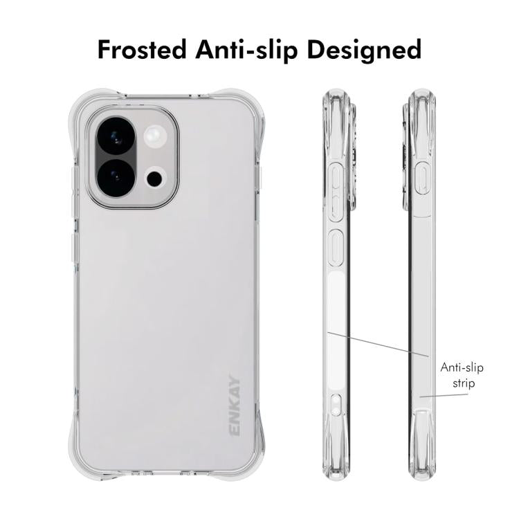 For OnePlus 13T ENKAY Hat-Prince Transparent TPU Shockproof Phone Case