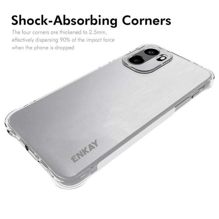 For OnePlus Ace 6 ENKAY Hat-Prince Transparent TPU Shockproof Phone Case