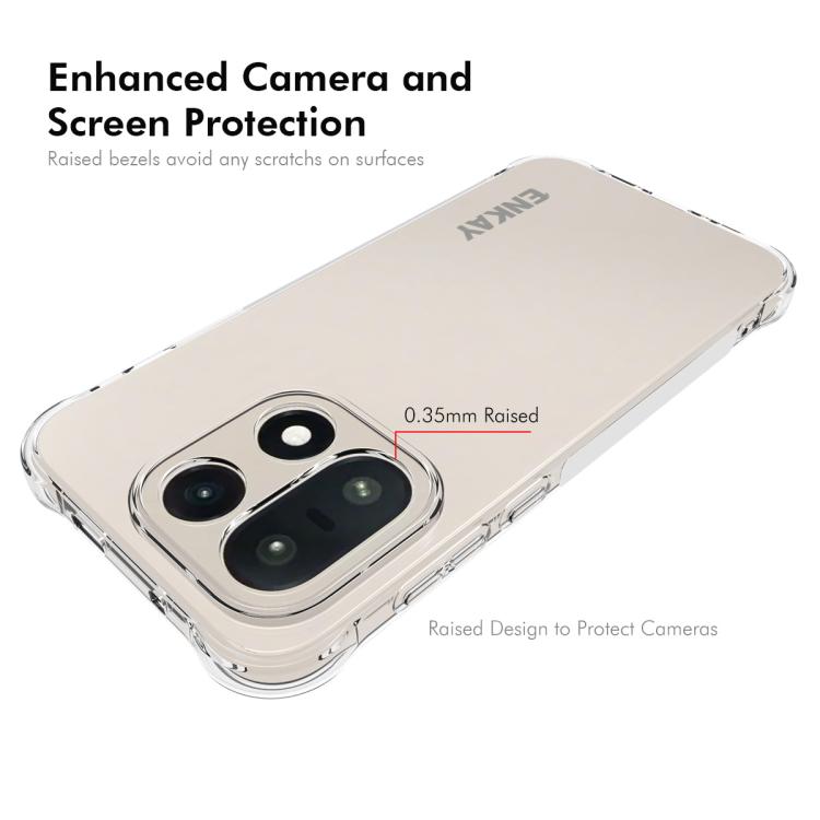 For OnePlus 15 ENKAY Hat-Prince Transparent TPU Shockproof Phone Case
