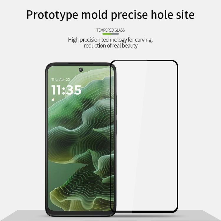 For Motorola Moto G35 MOFI 9H 2.5D Full Screen Tempered Glass Film - Black