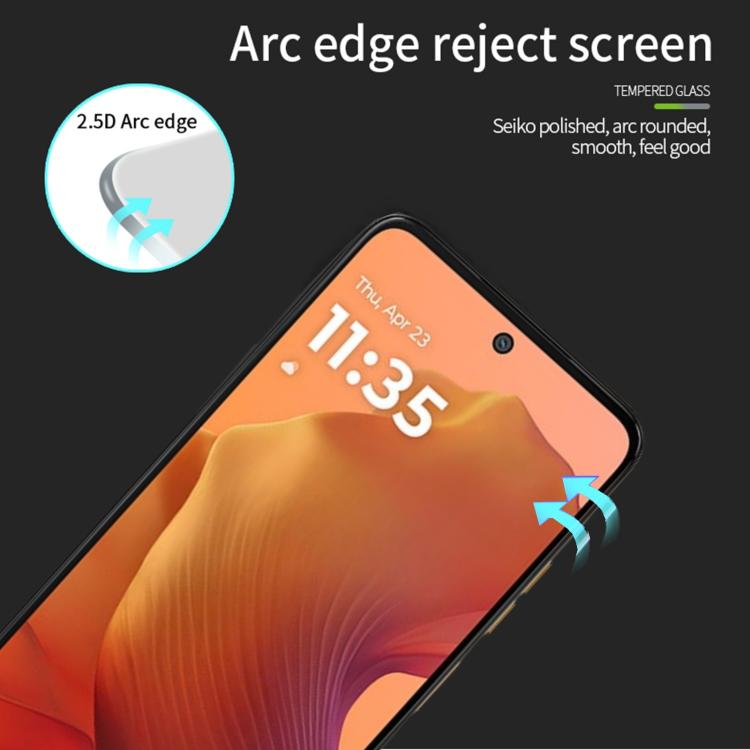 For Moto G05 / E15 / G15 / G15 Power MOFI 9H 2.5D Full Screen Tempered Glass Film - Black