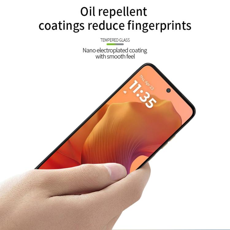 For Moto G05 / E15 / G15 / G15 Power MOFI 9H 2.5D Full Screen Tempered Glass Film - Black