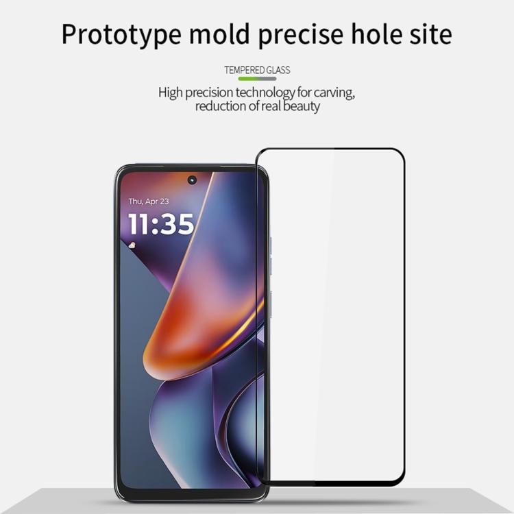 For Motorola Moto G 2025 MOFI 9H 2.5D Full Screen Tempered Glass Film - Black