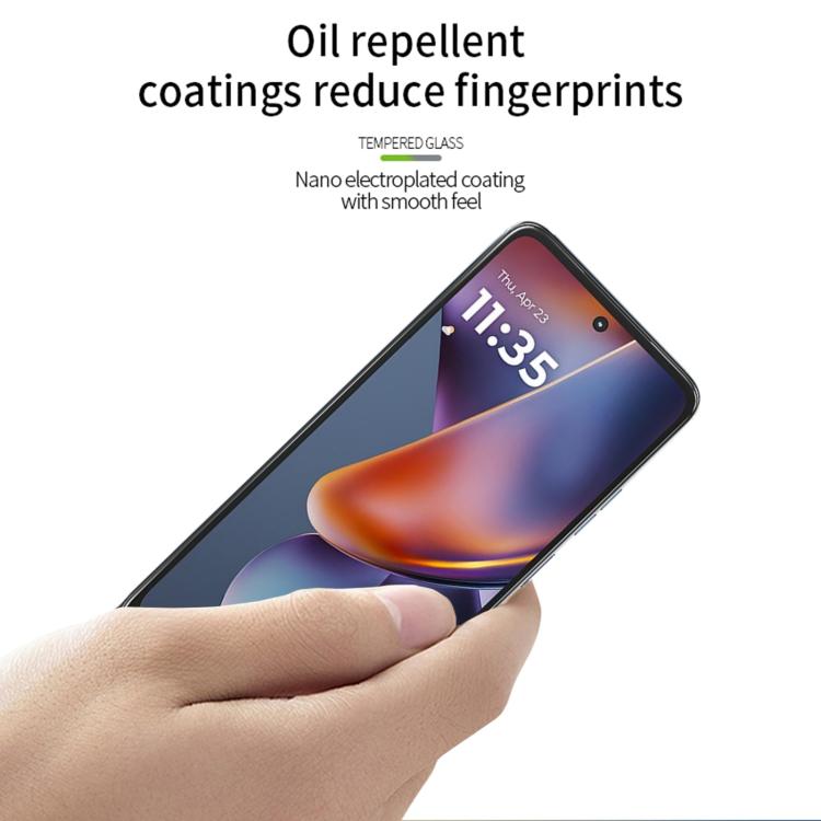 For Motorola Moto G 2025 MOFI 9H 2.5D Full Screen Tempered Glass Film - Black