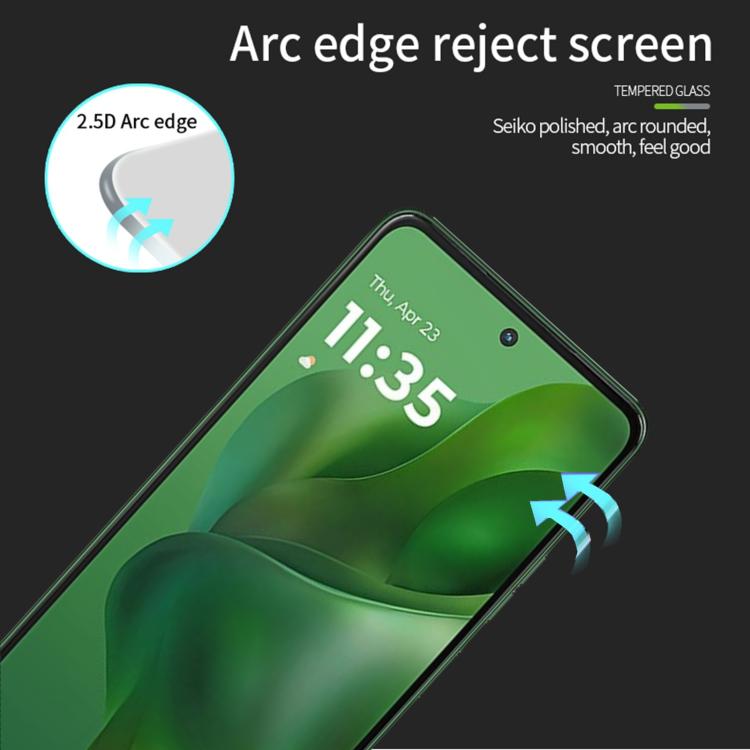 For Motorola Moto G Power 2025 MOFI 9H 2.5D Full Screen Tempered Glass Film - Black