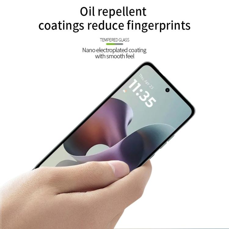 For Motorola Moto G56 MOFI 9H 2.5D Full Screen Tempered Glass Film - Black